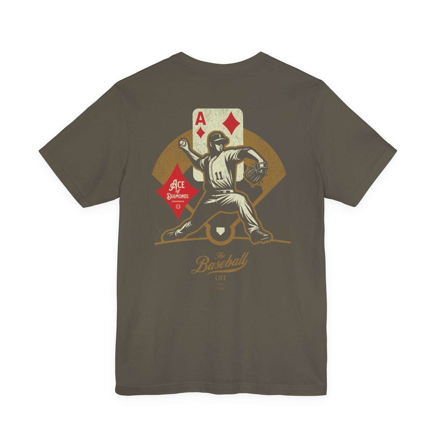 Ace of Diamonds Baseball T-Shirt