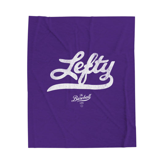 Velveteen Plush Blanket_Lefty_Purple