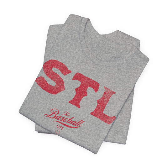 The Baseball Life City Series T-Shirt_STL Gray