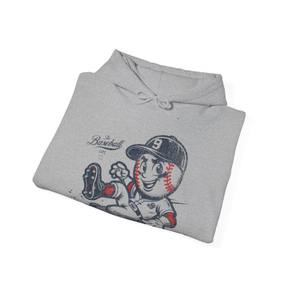 Mr. Baseball Mascot Sliding Hoodie