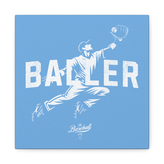 Baller Wall Art Canvas_Carolina Blue
