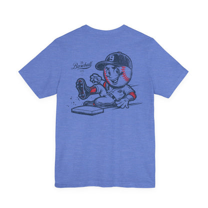 Mr. Baseball Mascot Sliding T-Shirt