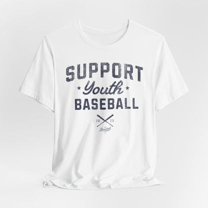Support Youth Baseball_Navy Print T-Shirt