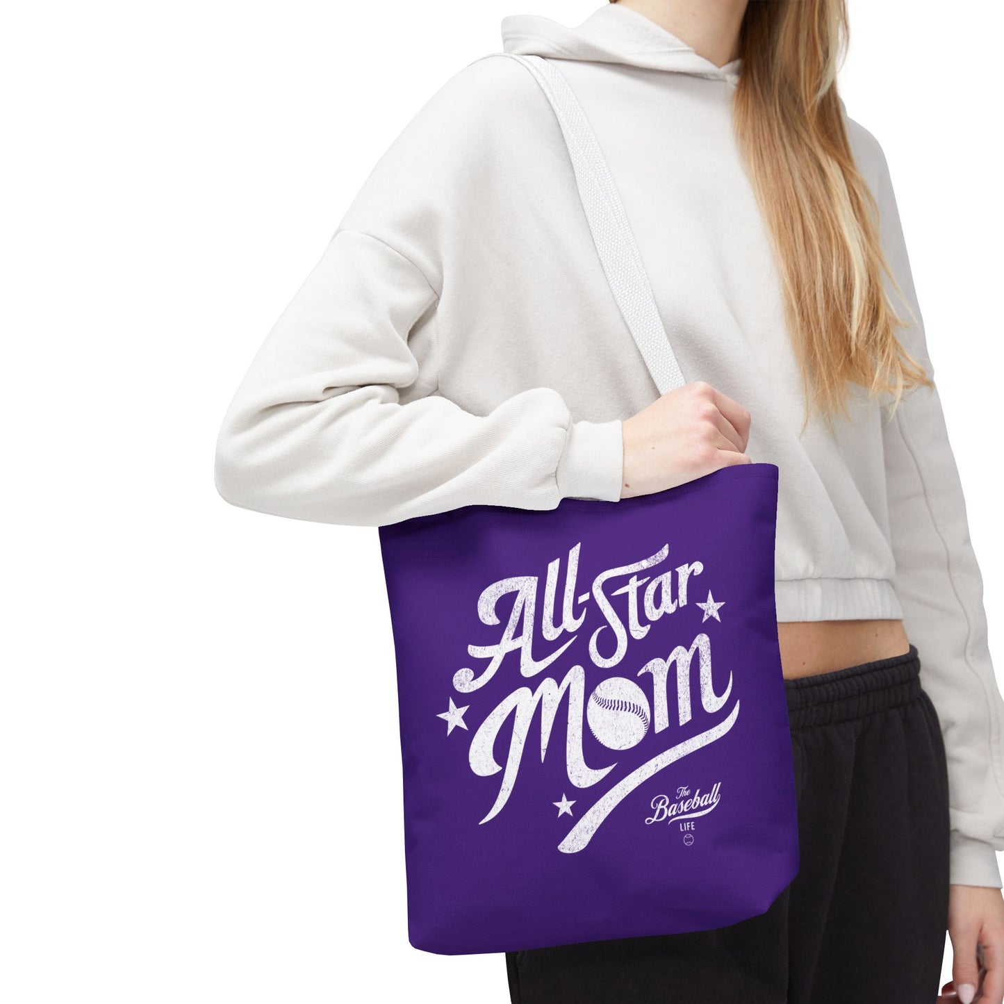 All-Star Mom Tote Bag_Team Purple