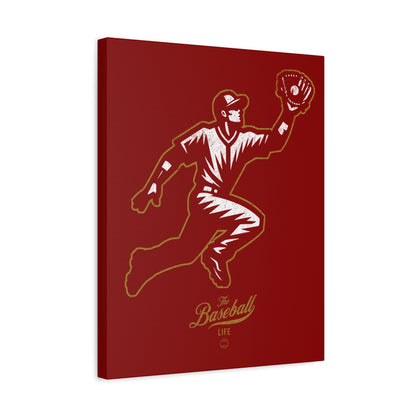 Player Icon Wall Art Canvas_Cardinal Red