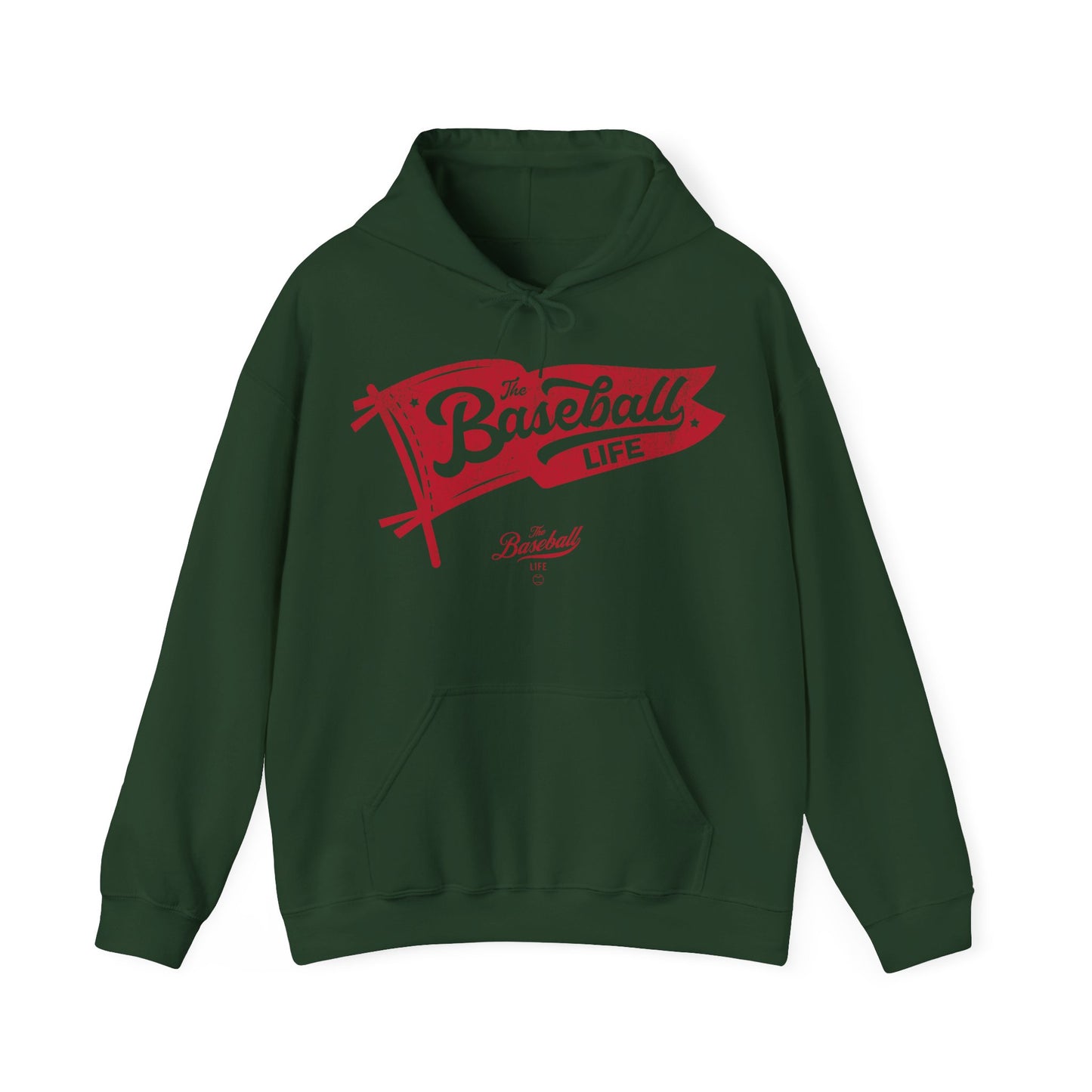 Classic Pennant Hoodie - Red Print
