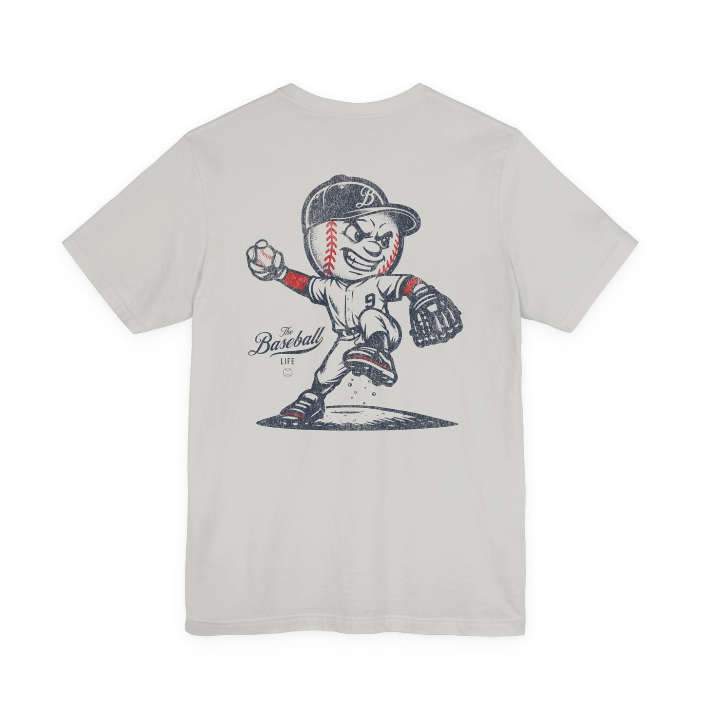 Mr. Baseball Mascot Pitching T-Shirt
