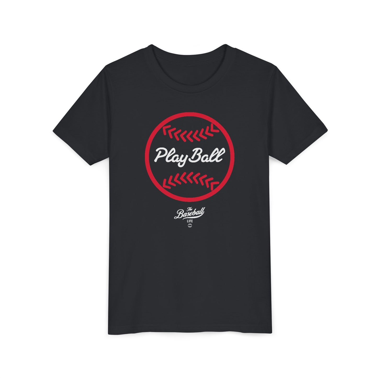 Youth Play Ball Graphic Baseball T-Shirt