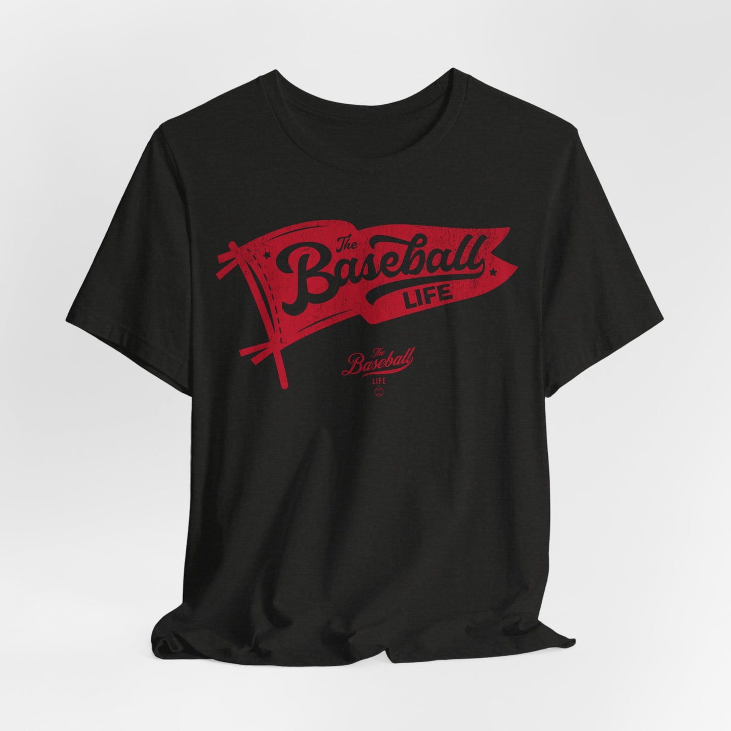 Baseball Pennant T-Shirt - Red Print