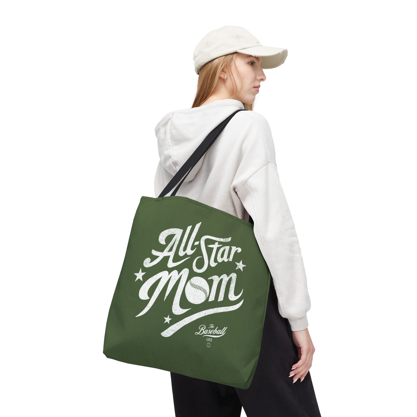 All-Star Mom Tote Bag_Military Green