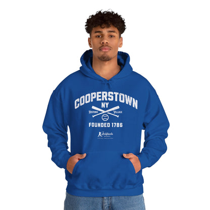 Cooperstown, NY Hoodie - White Print