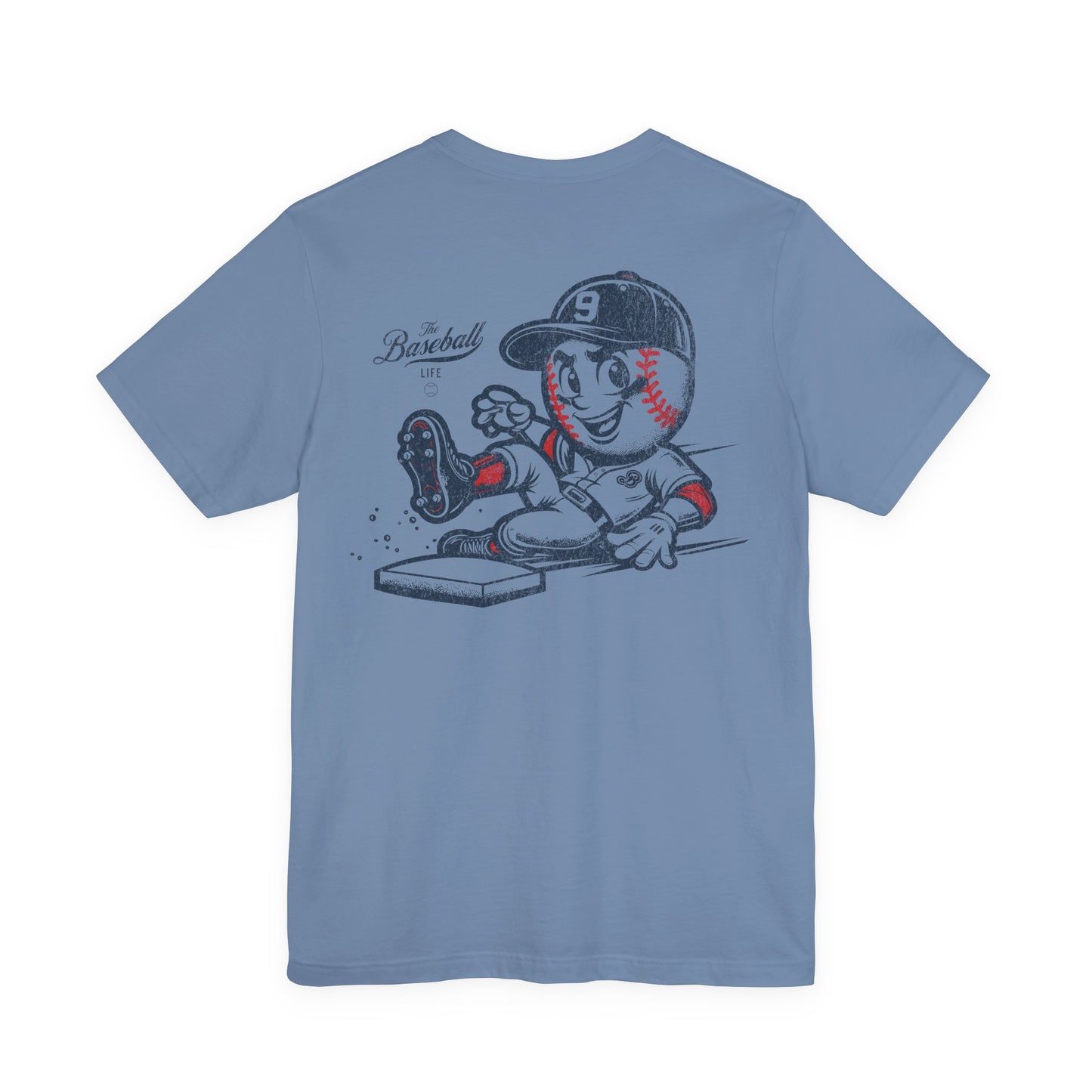 Mr. Baseball Mascot Sliding T-Shirt