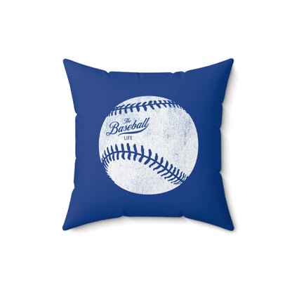 Accent Pillow_Weathered Baseball_Royal Blue