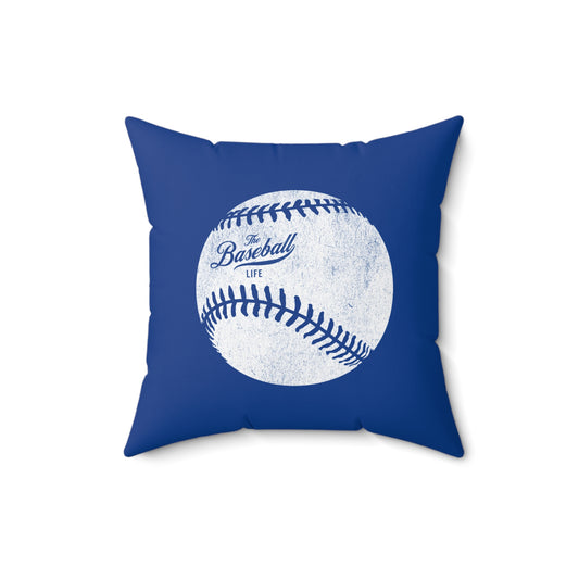 Accent Pillow_Weathered Baseball_Royal Blue