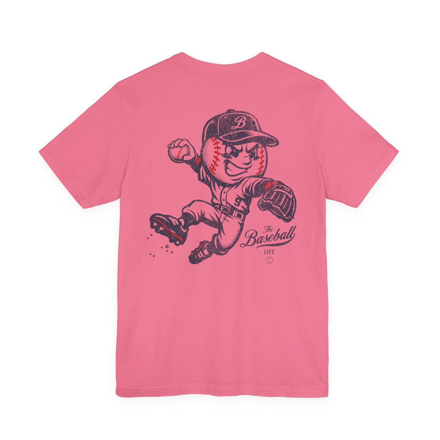 Mr. Baseball Mascot Leaping Throw T-Shirt