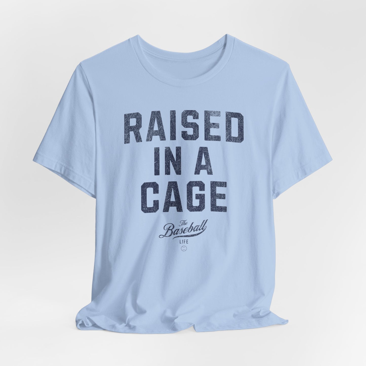 Raised In A Cage Baseball T-Shirt