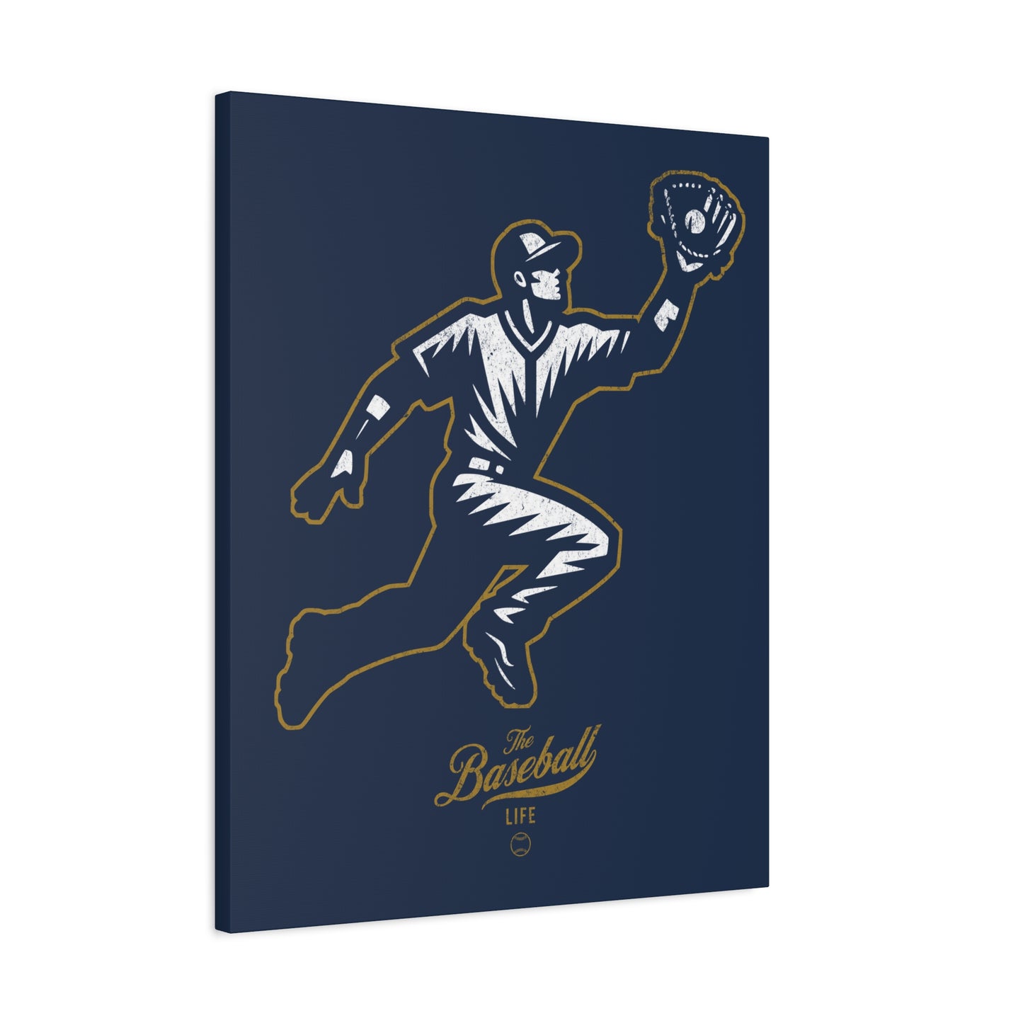 Player Icon Wall Art Canvas_Navy