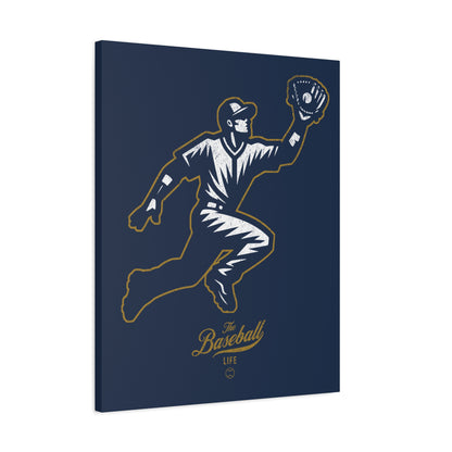 Player Icon Wall Art Canvas_Navy