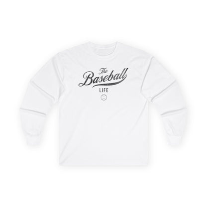 The Baseball Life Long Sleeve T-Shirt_Black Print