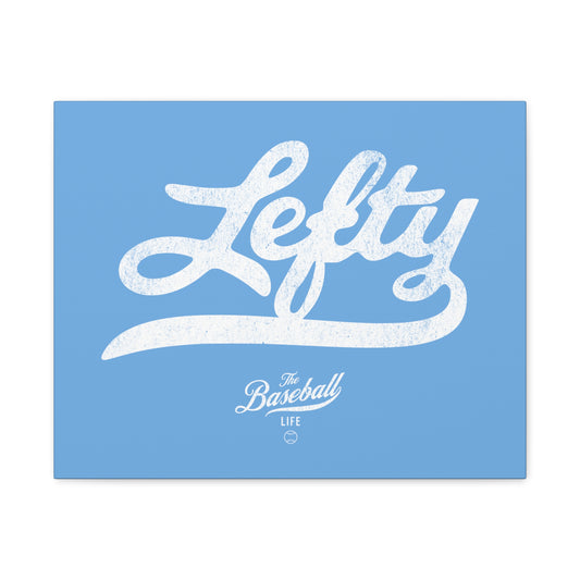 Lefty Wall Art Canvas_Carolina Blue