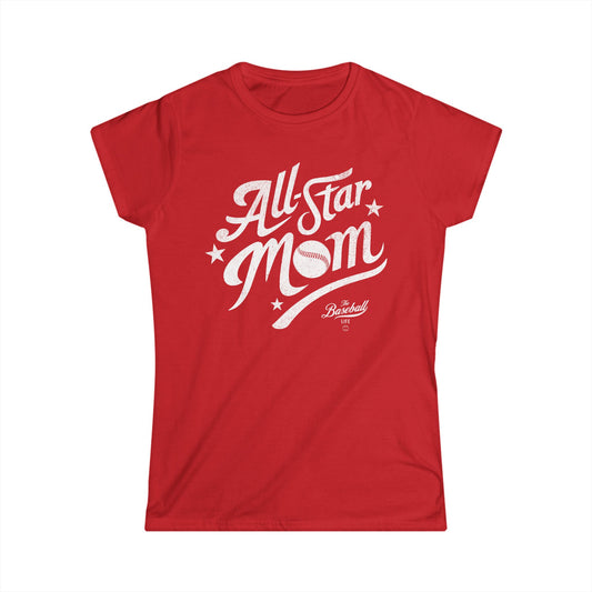 Women's All-Star Mom Baseball T-Shirt