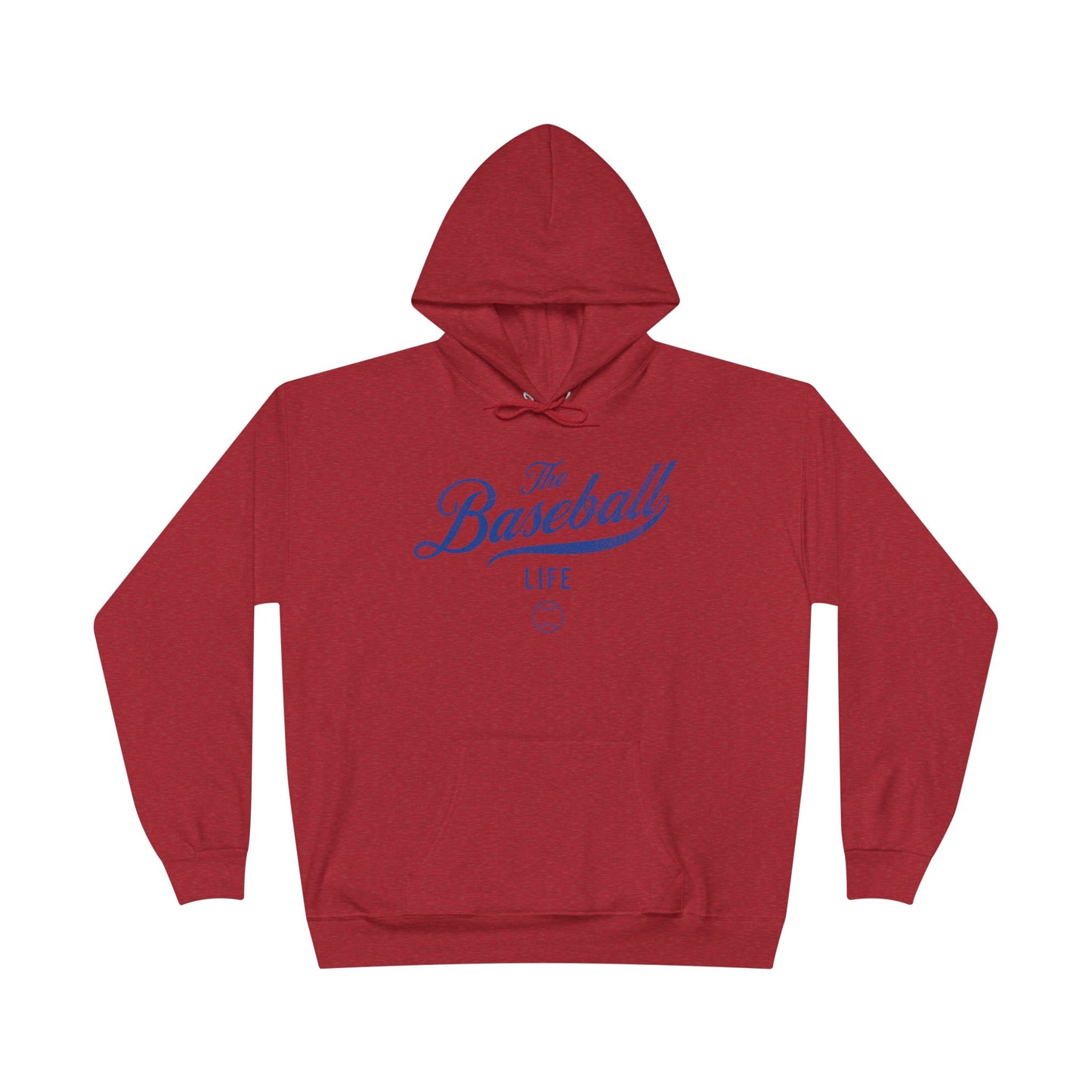 The Baseball Life Hoodie w/Grommets_Royal Blue Print