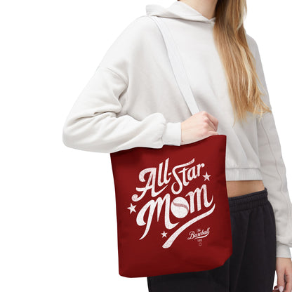 All-Star Mom Tote Bag_Maroon