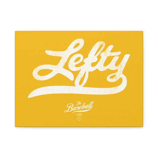 Lefty Wall Art Canvas_Yellow Gold