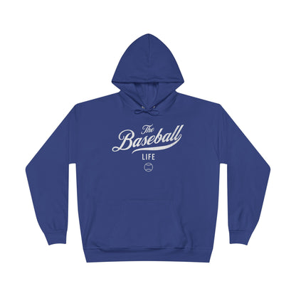 The Baseball Life Hoodie w/Grommets_White Print
