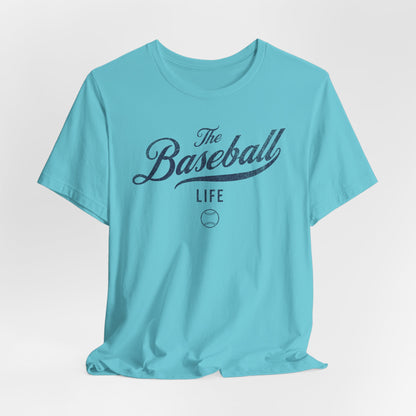 The Baseball Life Classic Script T-Shirt_Navy Print