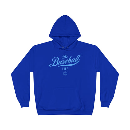 The Baseball Life Hoodie w/Grommets_Carolina Blue Print