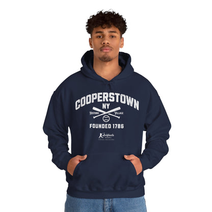Cooperstown, NY Hoodie - White Print