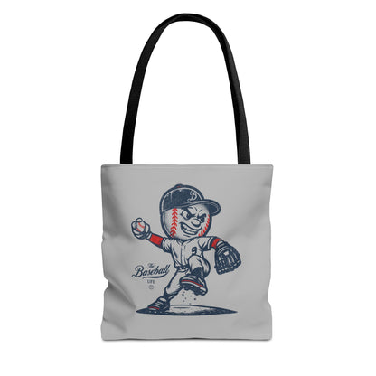 Mr. Baseball Mascot Pitching Tote