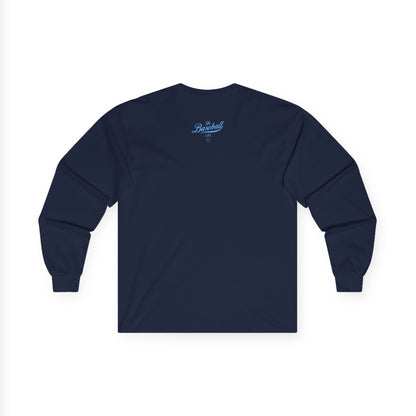 The Baseball Life Long Sleeve T-Shirt_Carolina Blue Print