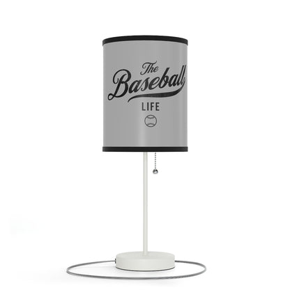 Table Lamp_Silver Gray w Black Print