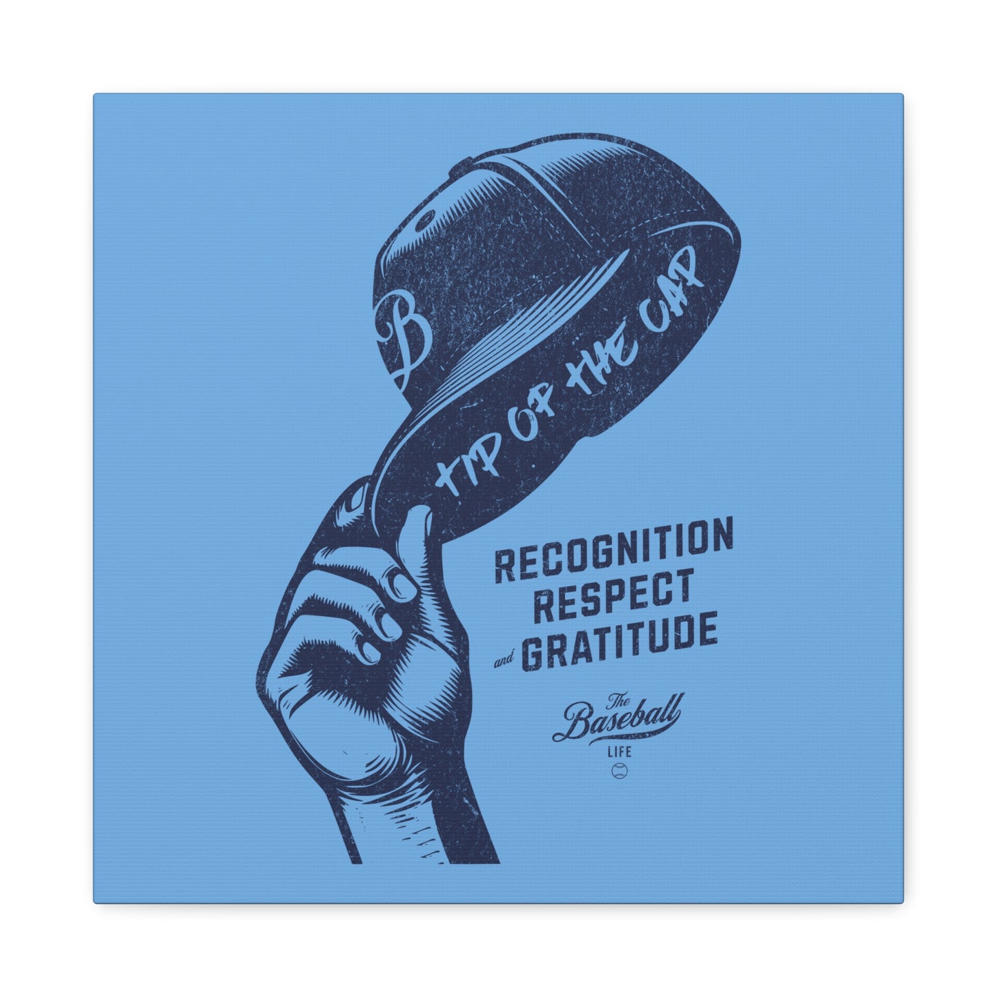 Tip of the Cap Wall Art Canvas_Carolina Blue