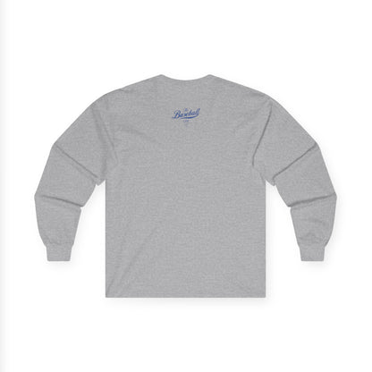 The Baseball Life Long Sleeve T-Shirt_Royal Blue Print