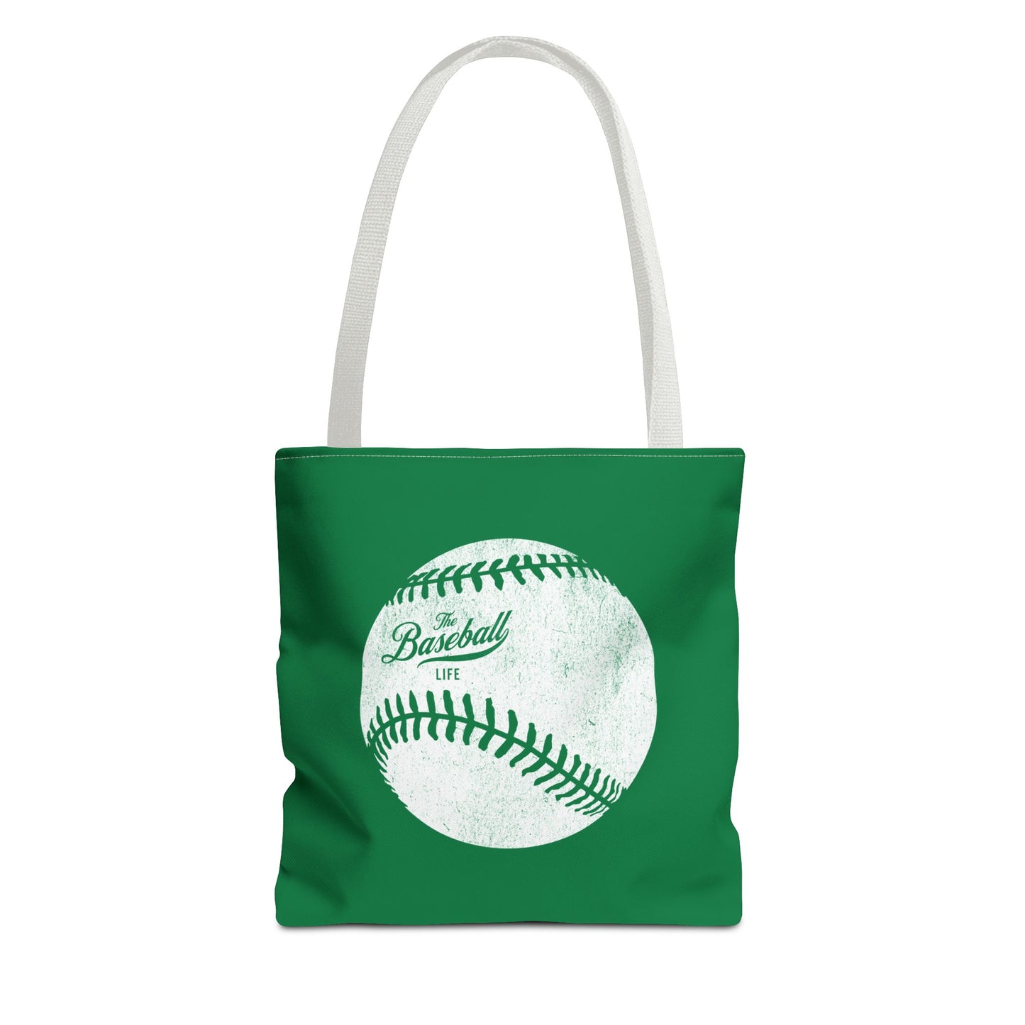 Weathered Baseball Tote Bag_Green
