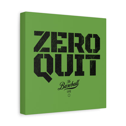 Zero Quit Wall Art Canvas_Grass Green