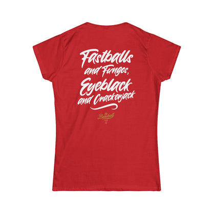 Fastballs and Fungos Women's Baseball T-Shirt
