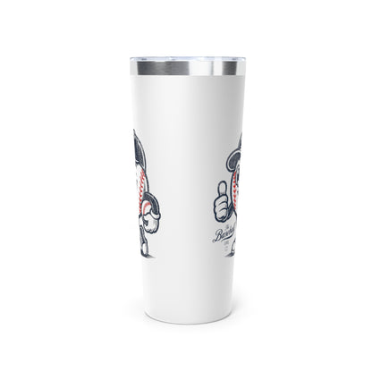 22oz Insulated Travel Tumbler_Mr. Baseball Mascot