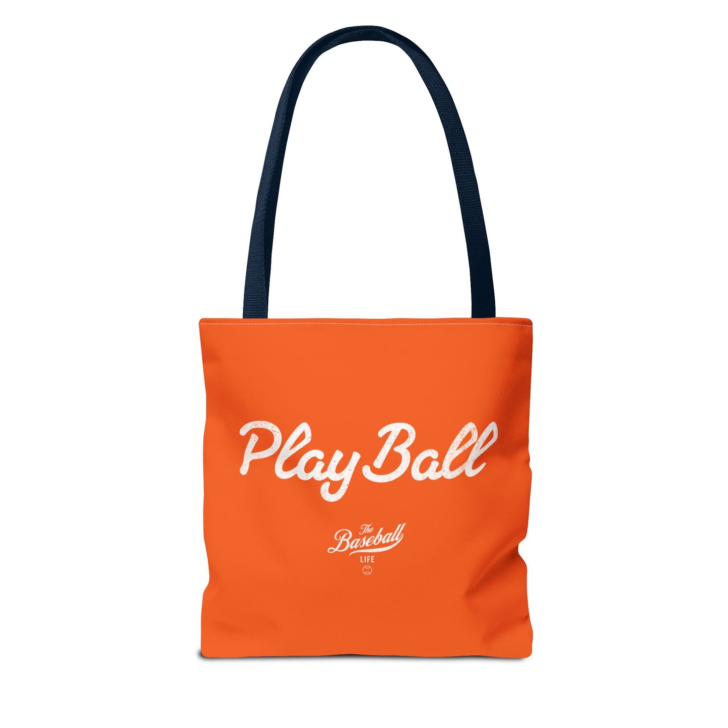 Play Ball Tote Bag_Orange with White Print