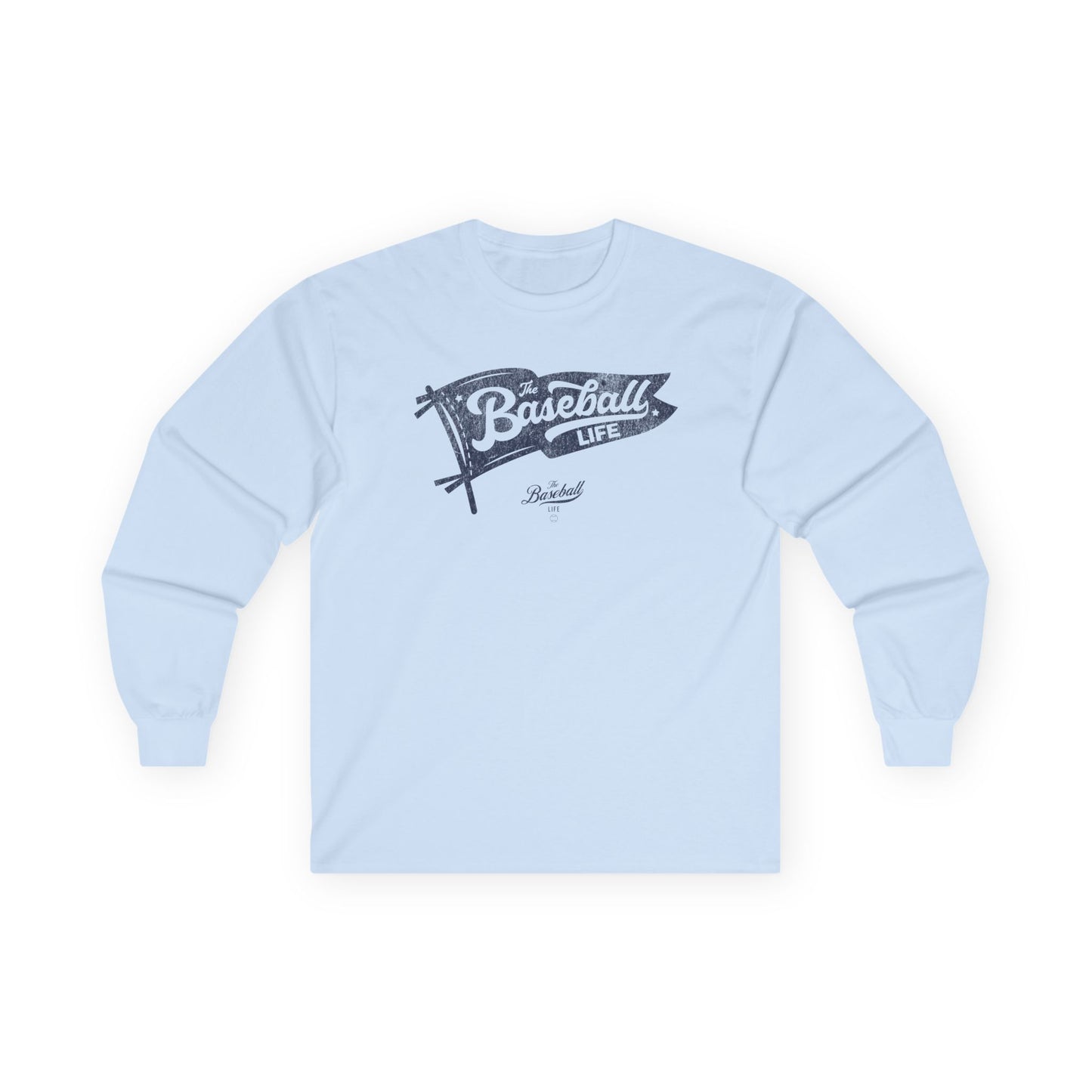 Classic Pennant_Navy Print Long-Sleeve T-Shirt