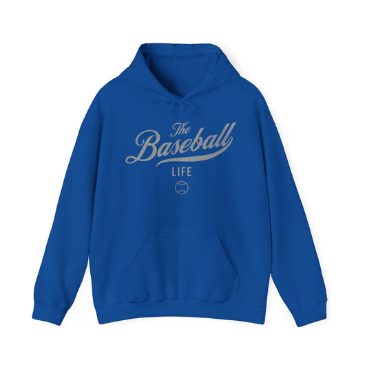 The Baseball Life Hoodie_Silver Gray Print
