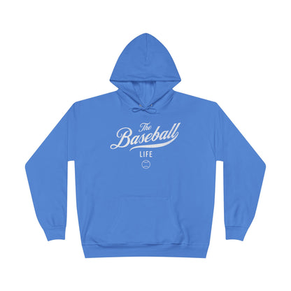 The Baseball Life Hoodie w/Grommets_White Print