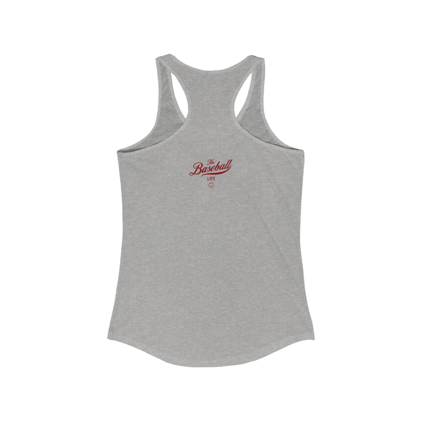 The Baseball Life Classic Script Tank_Maroon Print