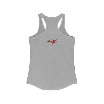 The Baseball Life Classic Script Tank_Maroon Print