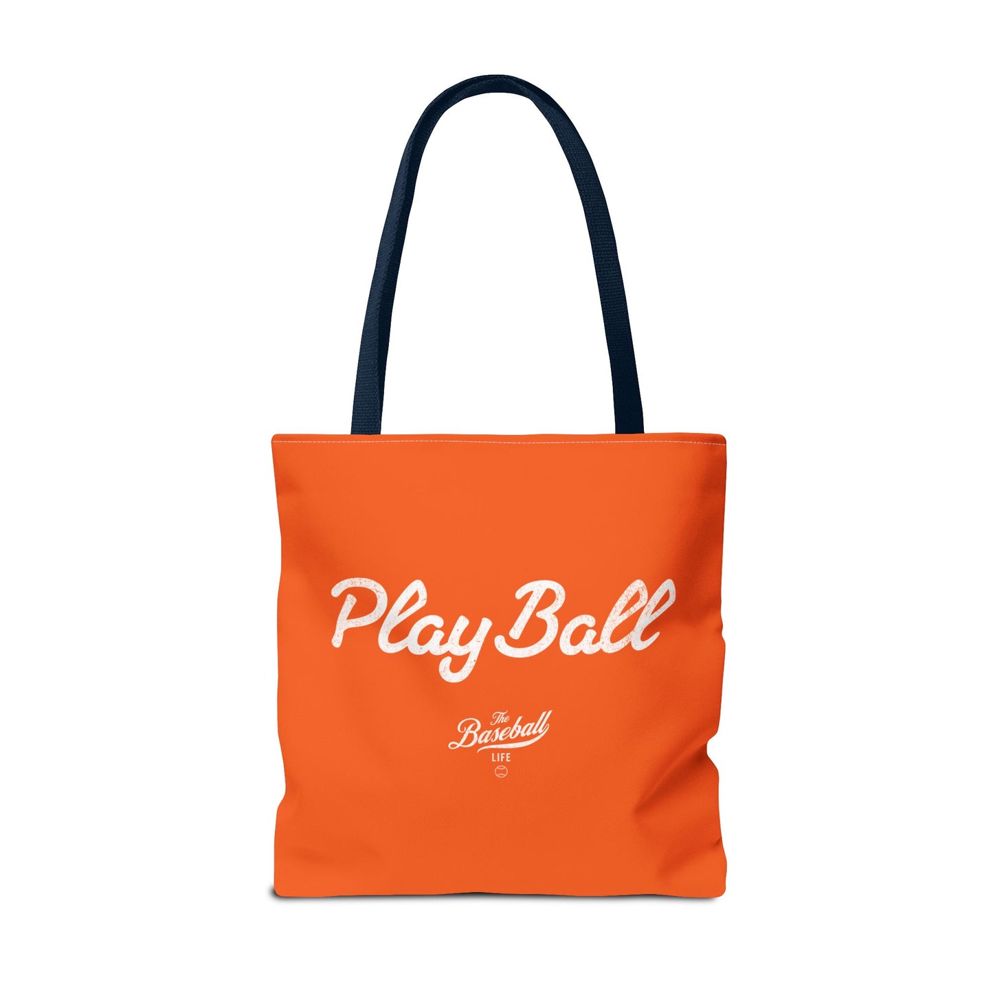 Play Ball Tote Bag_Orange with White Print