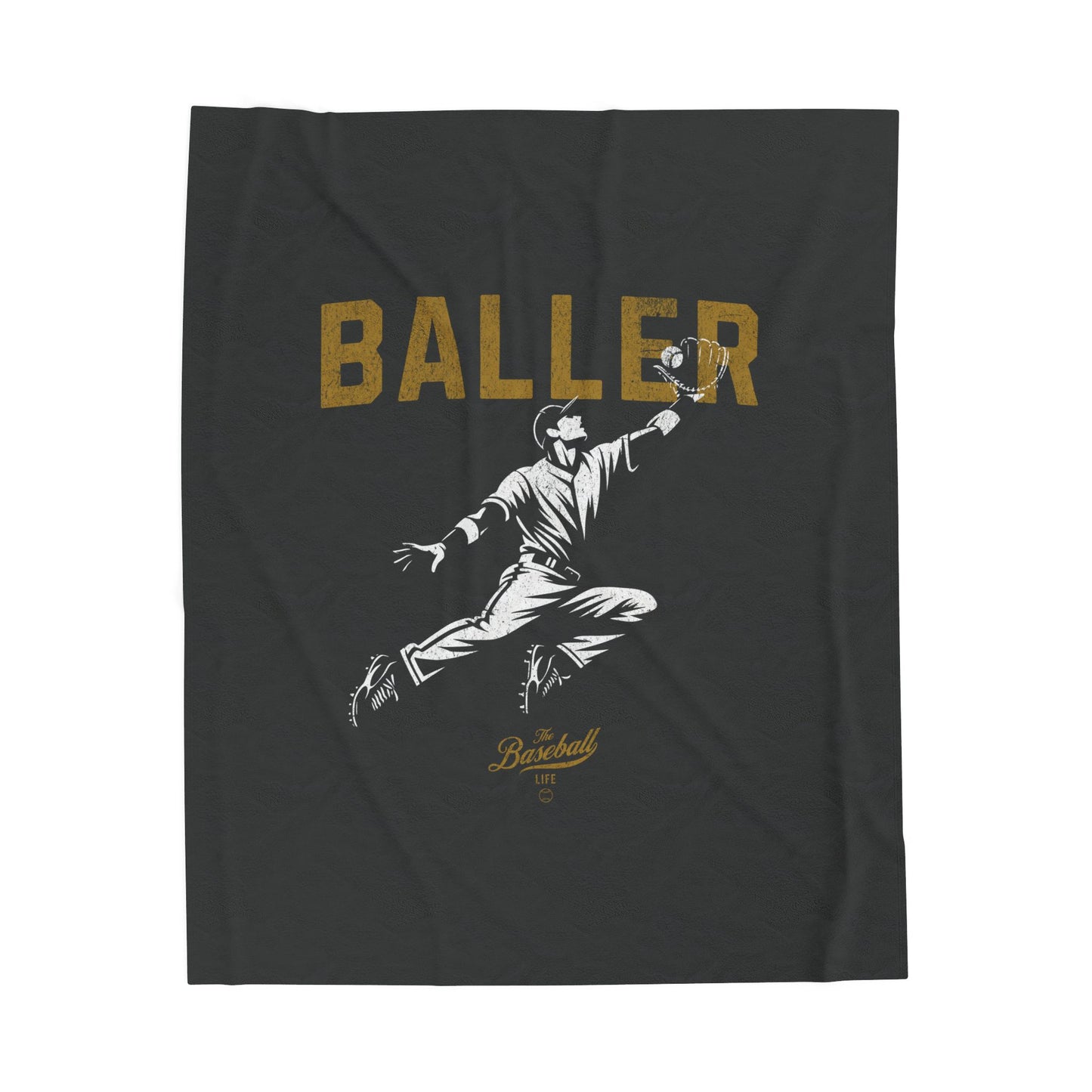 Velveteen Plush Blanket_Baller_Gunmetal Gray