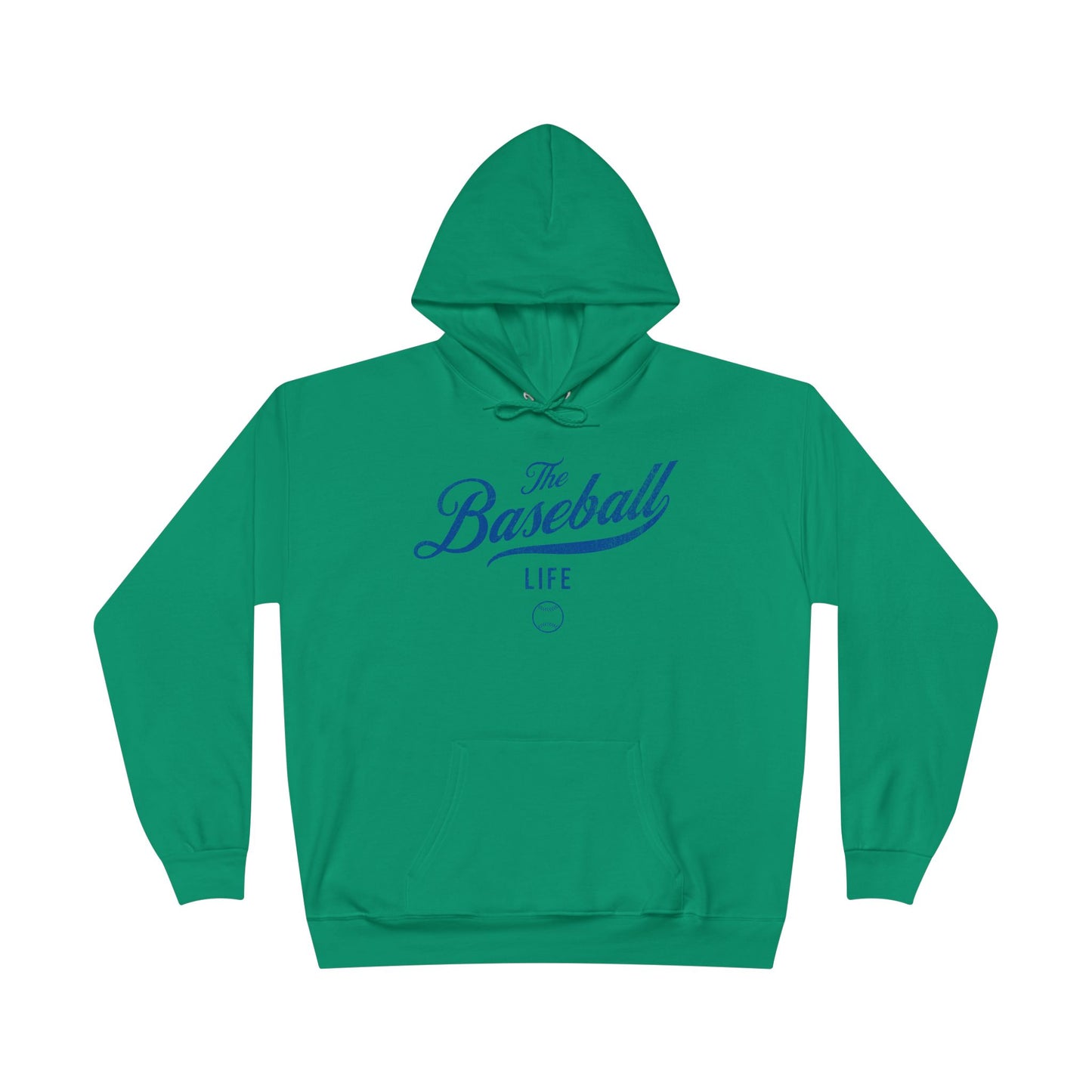 The Baseball Life Hoodie w/Grommets_Royal Blue Print